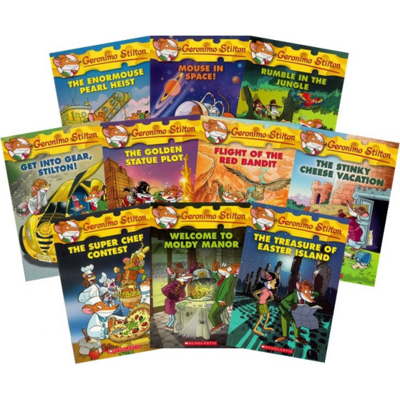 Geronimo Stilton 10th Anniversary 10-Book Bundled Set (#51-#60)