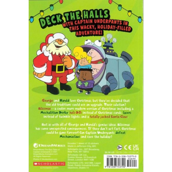 The Epic Tales of Captain Underpants: The Extreme Xploits of the Xplosive Xmas (美國印刷) (2021)