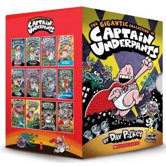 The Gigantic Collection of Captain Underpants Collection - 12 Books